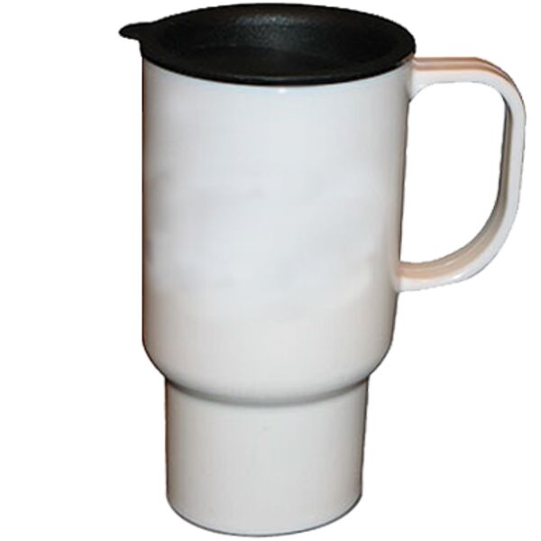 Stainless steel 14oz travel mug. Thumbnail