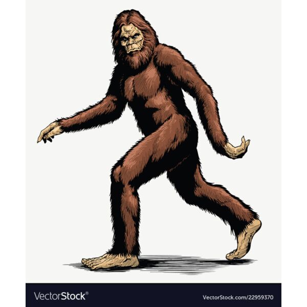 walking sasquatch full color vector 22959370 Thumbnail